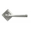 Satin Marine SS (316) Avon Round Lever on Rose Set (Square) - Unsprung