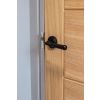 Black Hammered Newbury Lever on Rose Set (Beehive Rose) - Unsprung