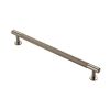 Ftd Knurled Pull Handle 224mm c/c - Satin Nickel