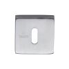 Sorrento Concealed Square Keyhole Escutcheon Satin Chrome finish