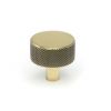 Aged Brass Brompton Cabinet Knob - 32mm (No rose)