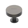 Heritage Brass Cabinet Knob Disc Design with Base 32mm Matt Bronze finish