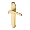 Heritage Brass Door Handle Lever Latch Tiffany Design Satin Brass Finish