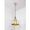 Hammered Brass Brindley Pendant