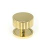 Polished Brass Judd Cabinet Knob - 38mm (Plain)