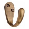 Heritage Brass Single Robe Hook Antique Brass finish