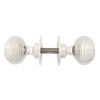 Polished Nickel Heavy Beehive Mortice/Rim Knob Set