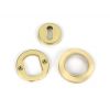 Satin Brass Round Escutcheon (Plain)