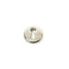 Polished Nickel Round Escutcheon (Art Deco)