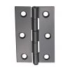 NON CE Mild Steel Butt Hinges - Gunmetal Grey