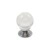 Clear Ball Knob 32mm - Clear Translucent Chrome