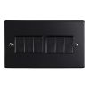 Eurolite Enhance Decorative 6 Gang Switch Matt Black