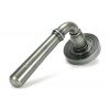 Pewter Newbury Lever on Rose Set (Beehive)