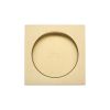 SLD Square Flush Pull Pair Satin Brass