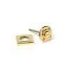 Polished Brass Round Thumbturn Set (Square)