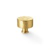 Alexander & Wilks - Leila Hammered Cupboard Knob - Satin Brass - 35mm