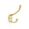 Alexander & Wilks - Victorian Hat and Coat Hook - Satin Brass