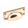 Polished Bronze Art Deco Drawer Pull