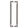 Heritage Brass Door Pull Handle Bauhaus Design 483mm Satin Nickel Finish