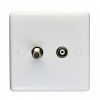 Eurolite Enhance White Plastic TV Socket White