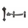 The Tudor Gate Latch Black Iron