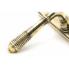 Aged Brass Reeded Slimline Lever Espag. Lock Set