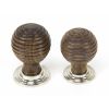 Rosewood and PN Beehive Cabinet Knob 35mm