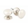 Polished Nickel Mushroom Mortice/Rim Knob Set