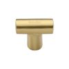 Heritage Brass Cabinet Knob T Shaped 35mm Satin Brass finish