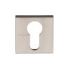 Heritage Brass Euro Profile Cylinder Escutcheon Satin Nickel finish