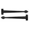 Smooth Black 18" Cast T Hinge (pair)