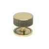 Aged Brass Brompton Cabinet Knob - 38mm (Plain)