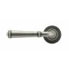 Pewter Regency Lever on Rose Set (Beehive Rose) - Unsprung