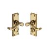 Heritage Brass Door Handle for Privacy Set Bedford Short Design Polished Brass finish