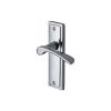 Heritage Brass Door Handle Lever Latch Boston Design Polished Chrome finish