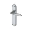 Heritage Brass Door Handle Lever Latch Sutton Design Satin Chrome finish