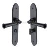 Black Iron Rustic Door Handle Bathroom Set Hadley Design