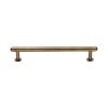 Heritage Brass Cabinet Pull Step Design with 16mm Rose 160mm CTC Antique Brass finish