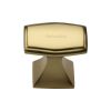 Heritage Brass Cabinet Knob Deco Design 32mm Polished Brass finish