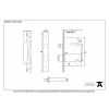 PVD 2Â½" BS Heavy Duty Sash Lock