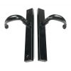 Black Cottage Slimline Lever Espag. Latch Set