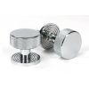 Polished Chrome Brompton Mortice/Rim Knob Set (Beehive)