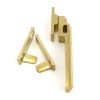 Polished Brass Night-Vent Locking Art Deco Fastener