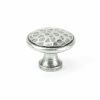 Pewter Hammered Cabinet Knob - Large