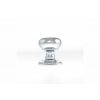 Old English Harrogate Solid Brass Mushroom Mortice Knob on Concealed Fix Rose - Polished Chrome