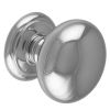 Large Centre Door Knob - Polished Chrome