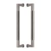 Heritage Brass Door Pull Handle Bauhaus Design 330mm Satin Nickel Finish