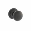 Old English Harrogate Solid Brass Mushroom Mortice Knob on Concealed Fix Rose - Urban Dark Bronze