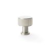 Alexander & Wilks - Lucia Reeded Cupboard Knob - Satin Nickel - 29mm