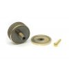 Aged Brass Brompton Cabinet Knob - 38mm (Plain)